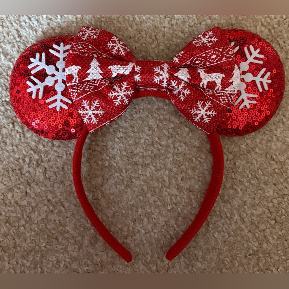 Minnie Mouse Ears Christmas New
